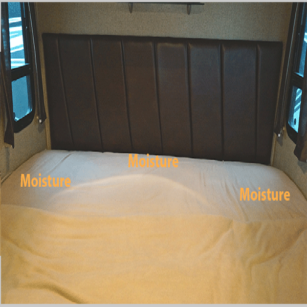 moisture around bed
