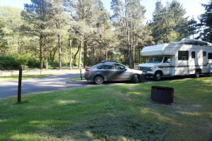 camping at Fort Stevens