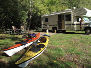 campsite at Lake Cowichan