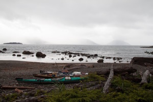 Rennell Sound from our Campsite