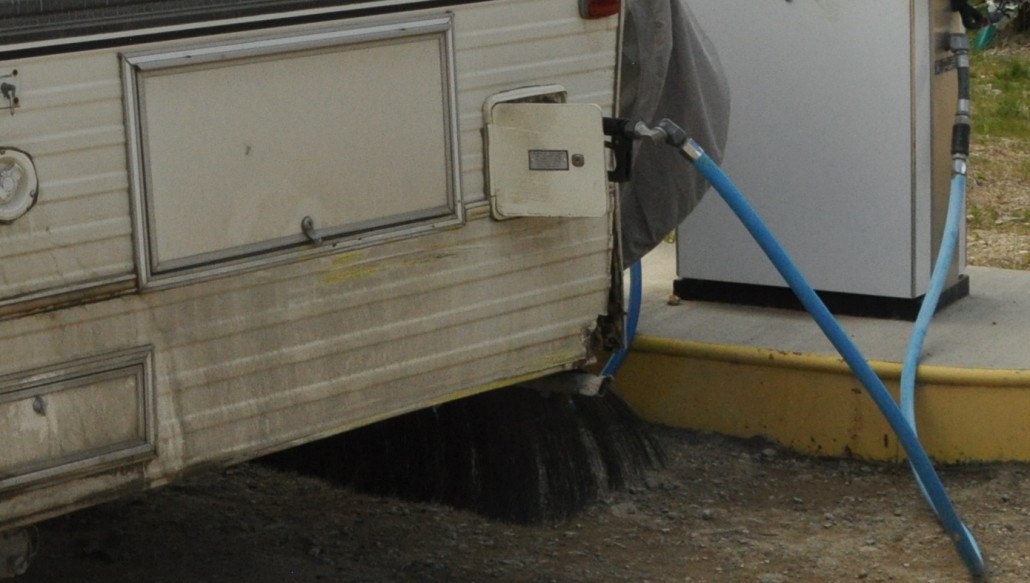 damage to our RV at Alaska border crossing, our home has 6 wheels