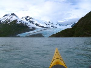 The two fingers of Portage Glacier