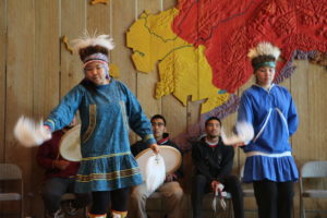 dancing at the Alaska Native Heritage Centre