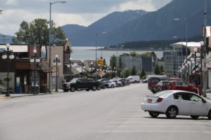 Main Street in Seward, Alaska
