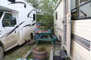 Jammed into a spot in Goldrush RV Park