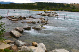 White water slalom course