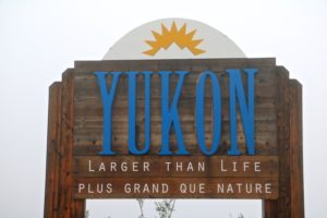 Top of the World Highway Yukon Sign