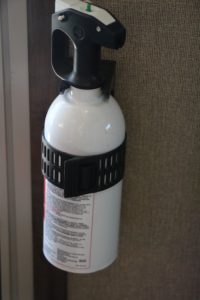 The tiny fire extinguisher that came with our RV