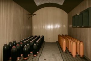 Munitions storage under the upper battery at Fort Rodd Hill