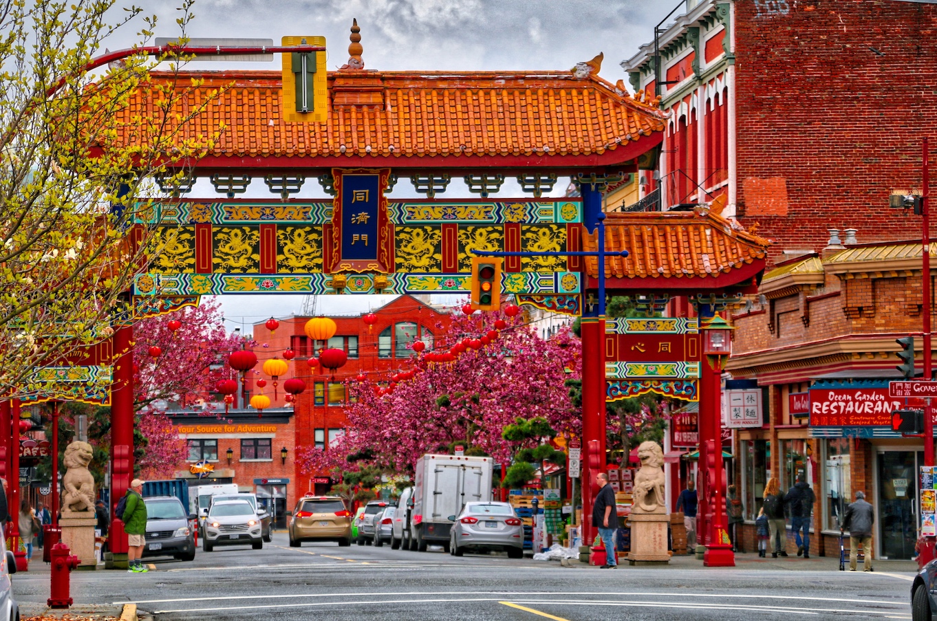 The Gate of Harmonious Interest in Chinatown, Victoria, BC